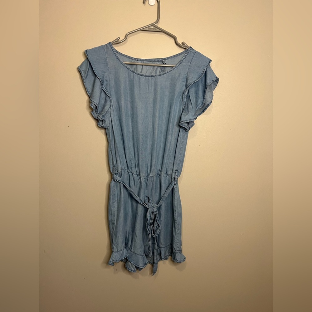 “Denim” Ruffle Romper